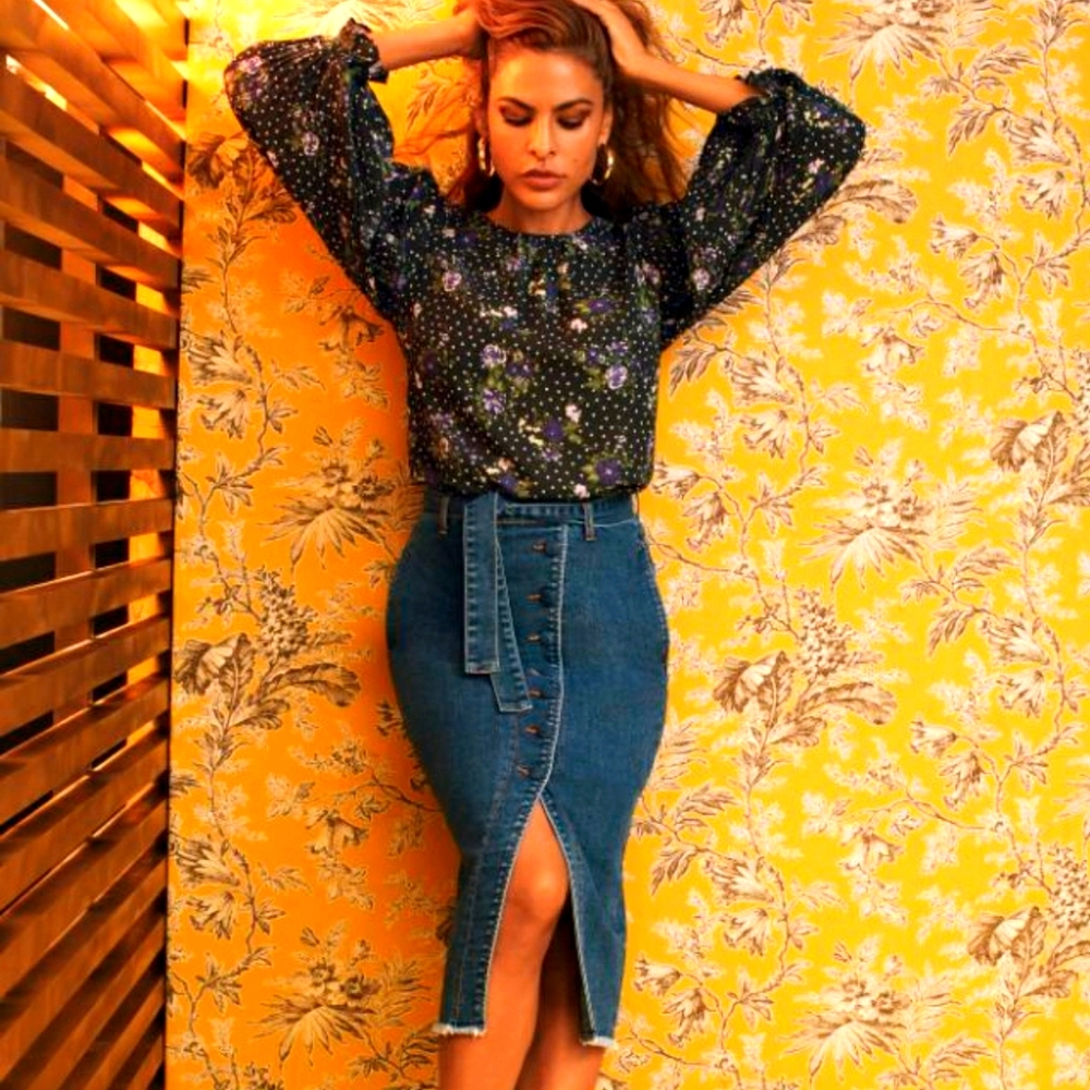 Mariette Denim Skirt - Eva Mendes Collection